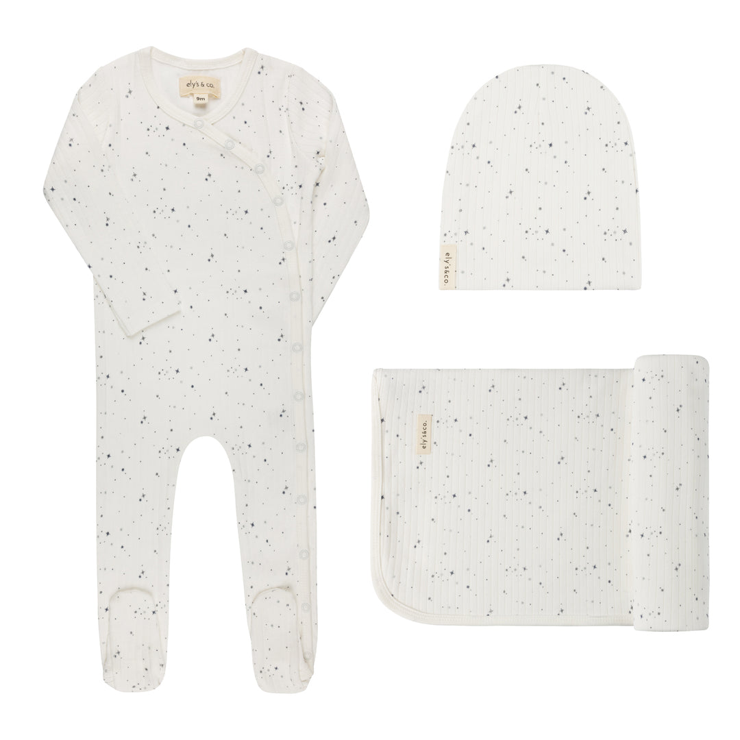 AW26-0014-GBG Printed Floral Star Collection Take Me Home Set  - Ivory Stars