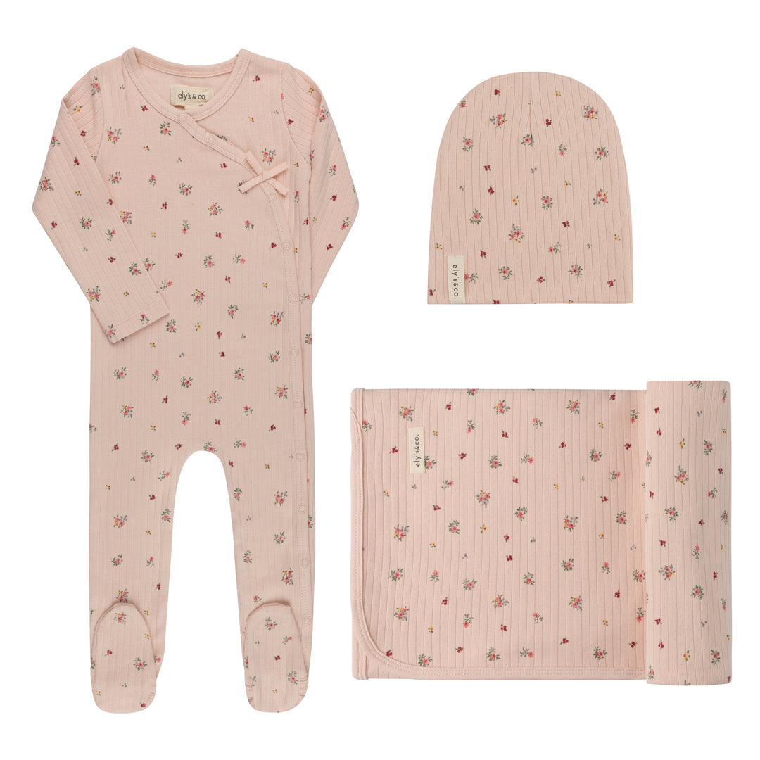 AW26-0013-GBG Printed Floral Star Collection Take Me Home Set - Pink Floral