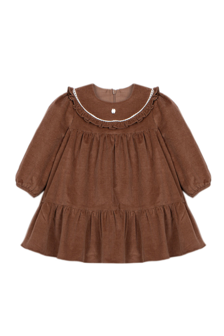 VET4333225 VESTIDO - MINI GIRL NATURE  - MOKA