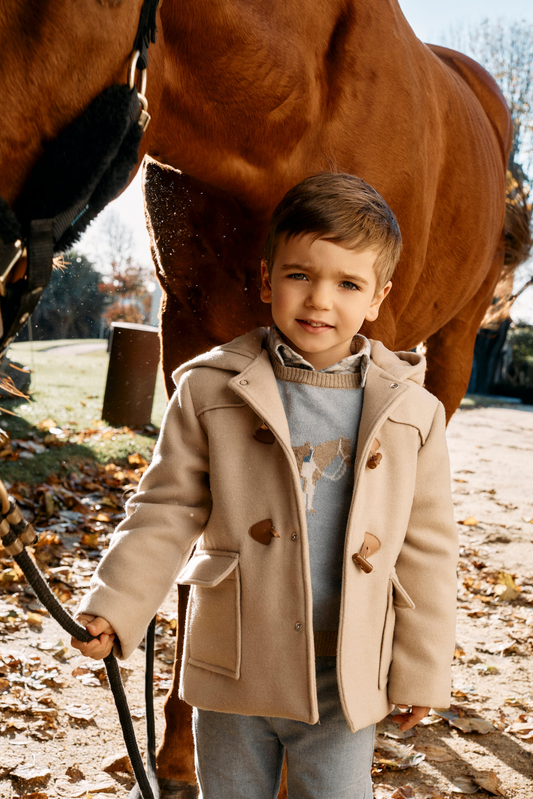 CA4333321 CASACO - MINI BOY CITY  - BEIGE