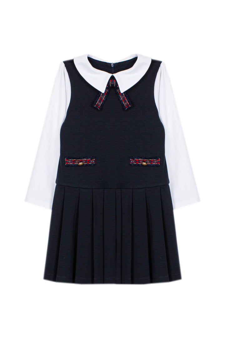 VET4333467 VESTIDO - KIDS GIRL BALMORAL  - MARINE