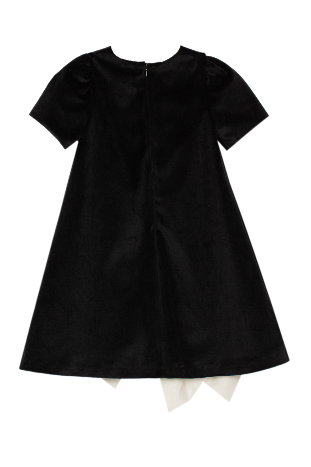 VET4333526 VESTIDO - KIDS GIRL PARTY BLACK & IVORY  - BLACK