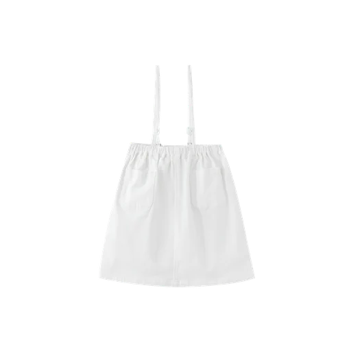 THIN STRAPPED JUMPER WITH POCKETS-WHITE