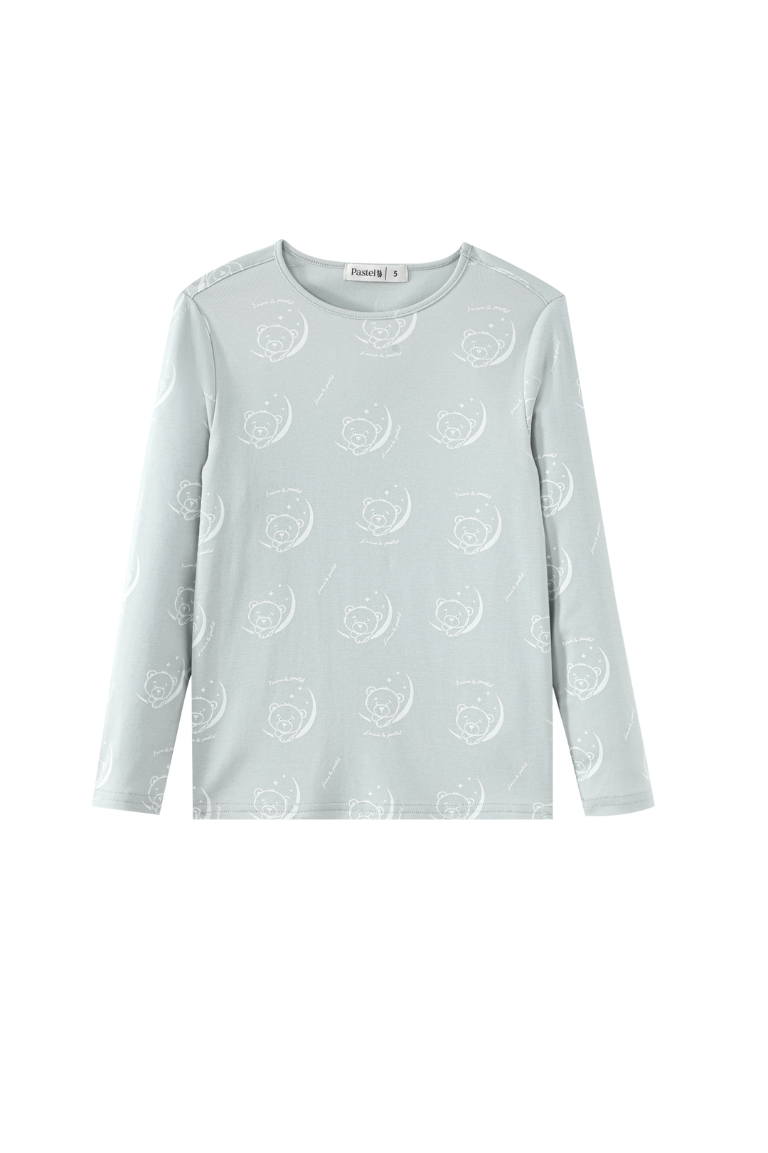 TEDDY PRINTED PAJAMA-LIGHT BLUE