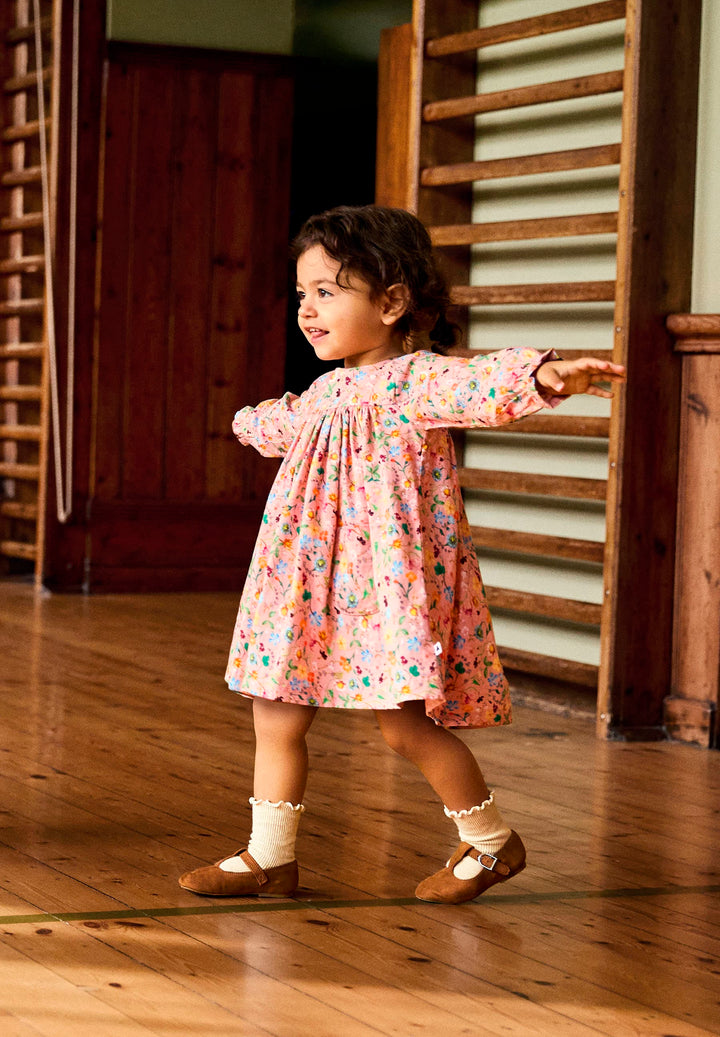 Claire Dress LS - Delicate Flora