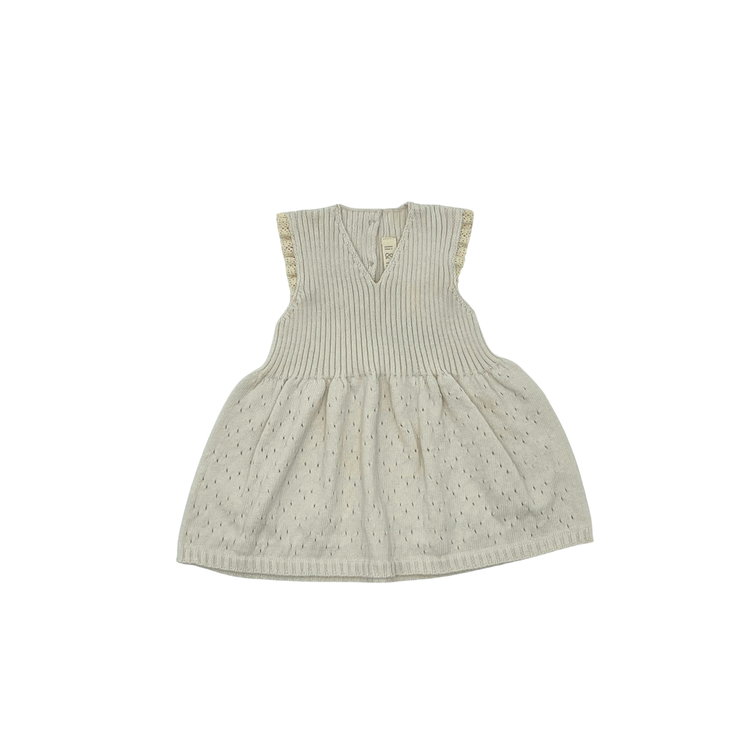 504-BALLET-KNIT DRESS-Cream whoopikids 504-BALLET-KNIT DRESS-Cream whoopikids