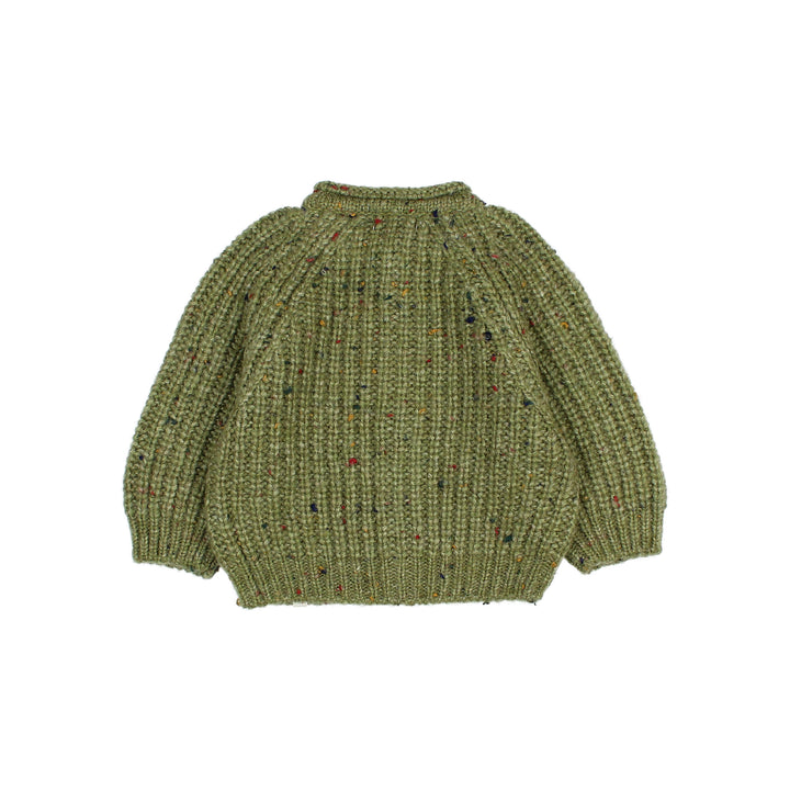 269 BB BOTONATO CARDIGAN - GREEN TEA