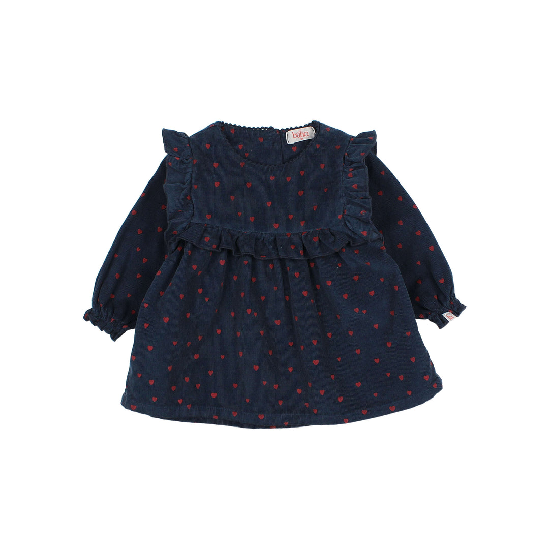 33 BB MINI CUORE DRESS - NAVY