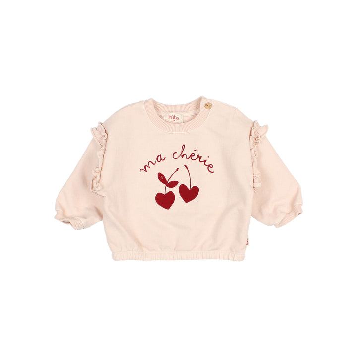 172 BB CHERIE SWEATSHIRT - CREAM PINK