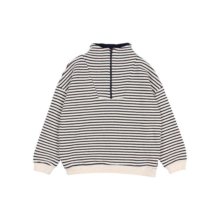 33 SOFT STRIPES SWEATSHIRT - NAVY