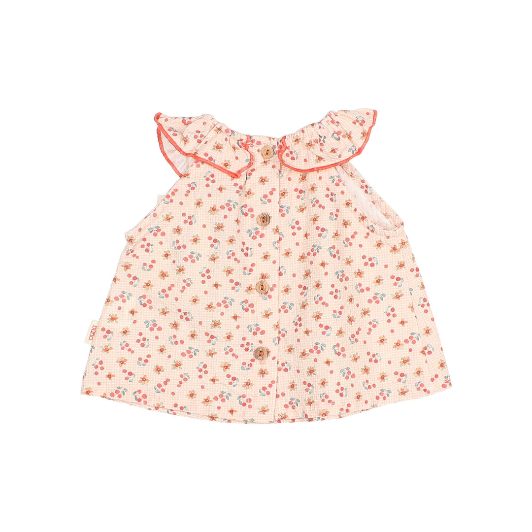 5603 PICNIC BLOUSE-CORAL