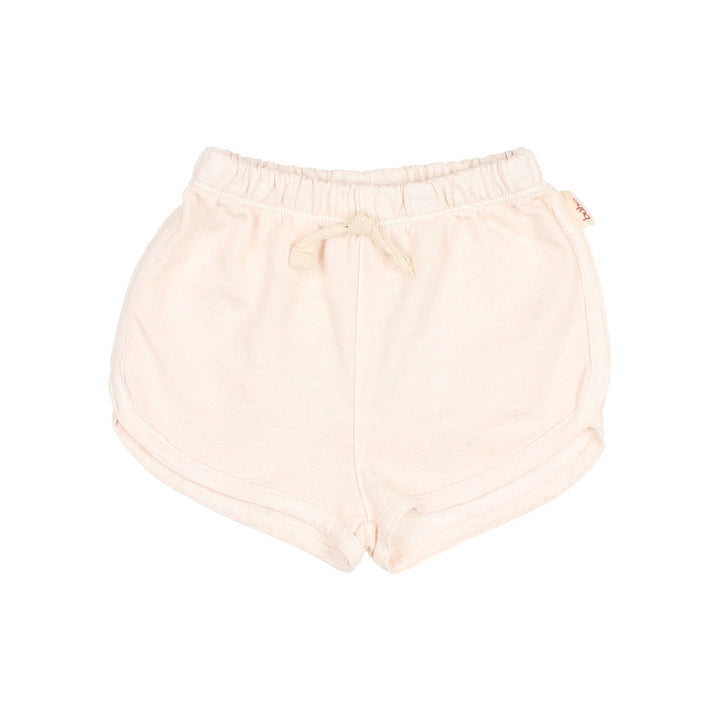 5652 COTTON FLEECE SHORTS-CREAM PINK