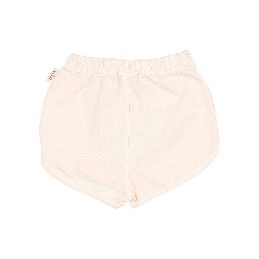 5652 COTTON FLEECE SHORTS-CREAM PINK
