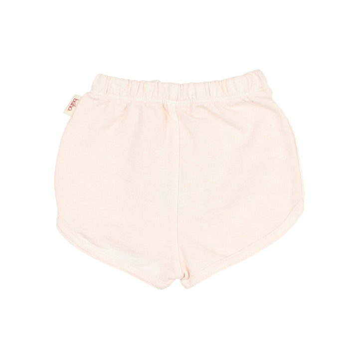 5652 COTTON FLEECE SHORTS-CREAM PINK
