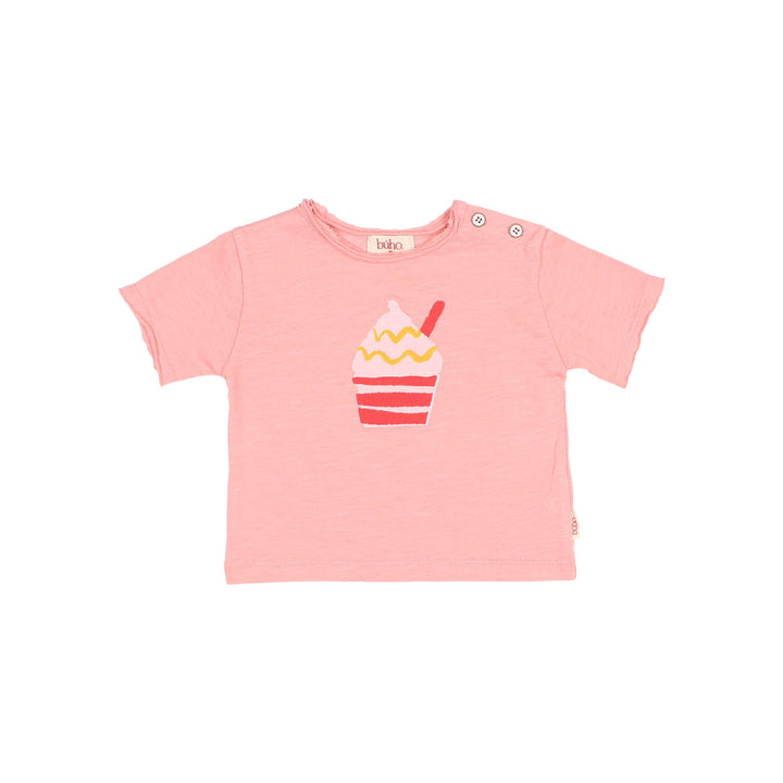 5667 ICE CREAM T-SHIRT-SUGAR PINK