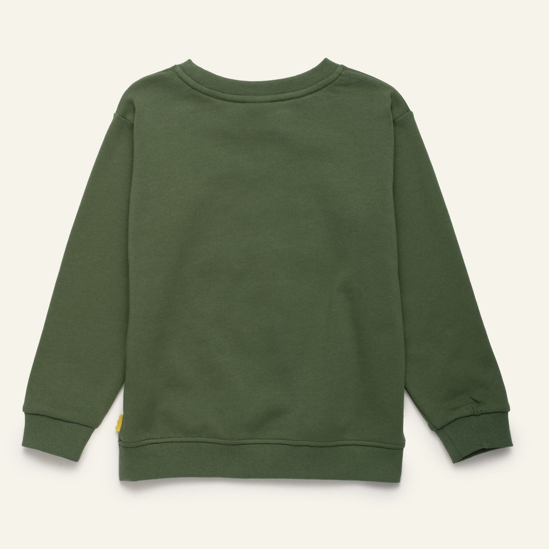 F26-B3101 LOCALLY GROWN SWEATSHIRT -  GREEN PASTURES / CARROT