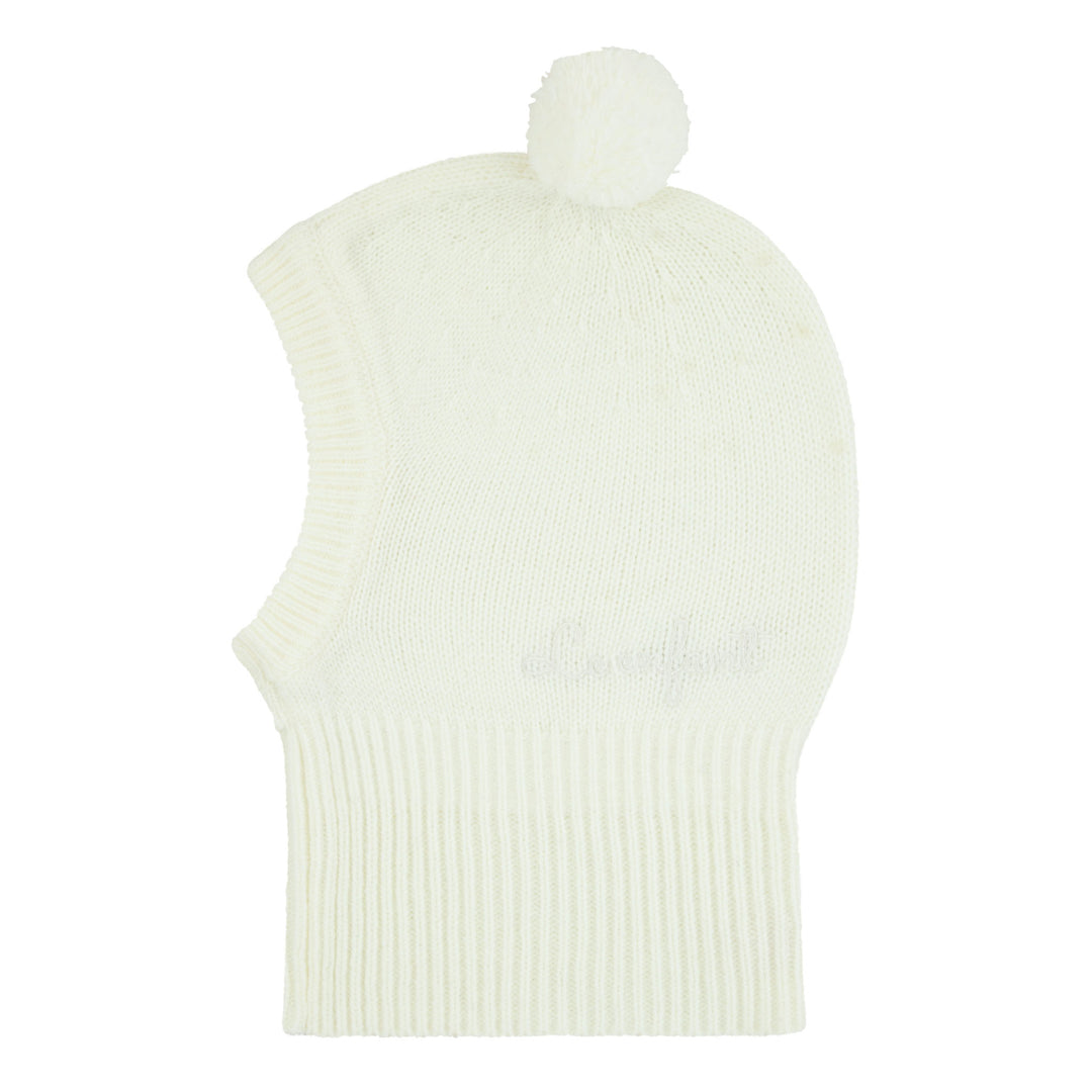 Le Enfant Little Knit Pull On Bonnet - Cream