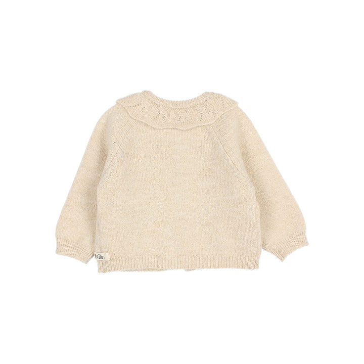 5908-BB LUREX CARDIGAN-NATURAL