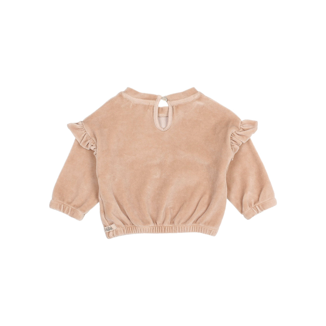 5967-BB VELVET SWEATSHIRT-ROSE