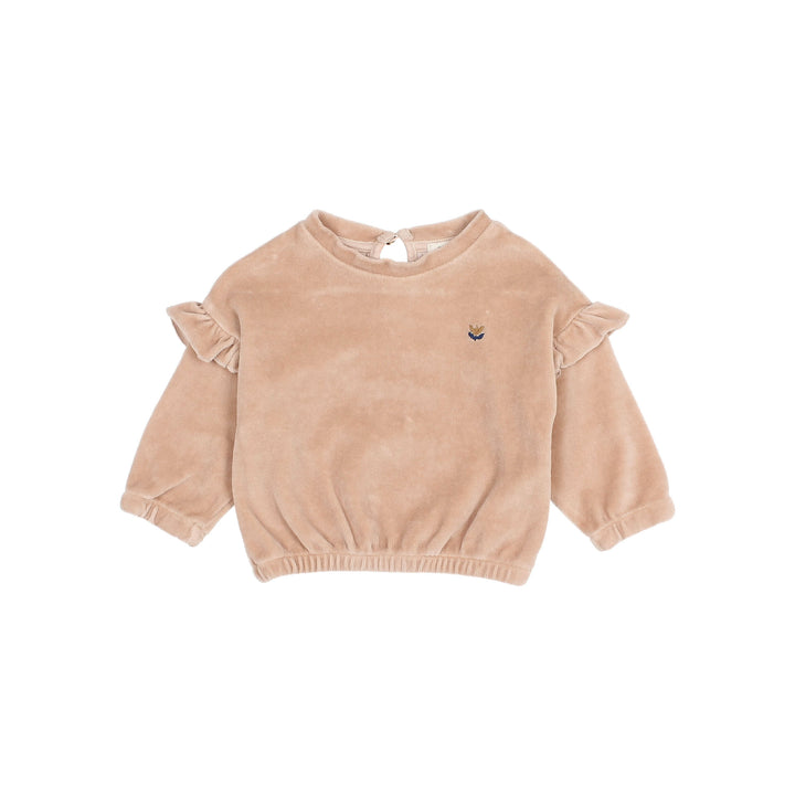 5967-BB VELVET SWEATSHIRT-ROSE