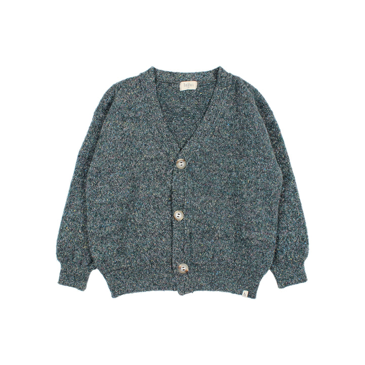 6005-MELANGE CARDIGAN-ALPINE GREEN