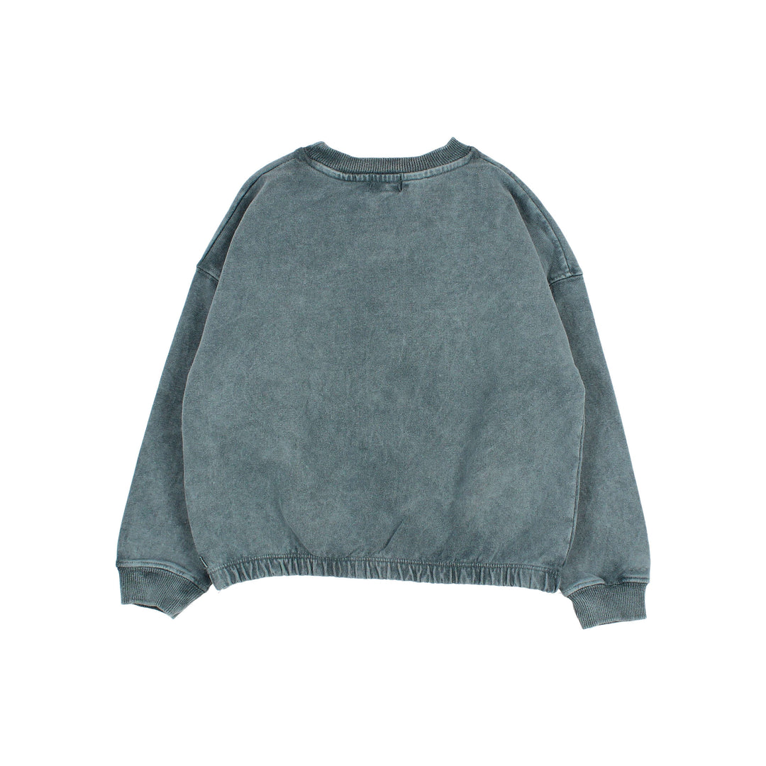 6076-FUN SWEATSHIRT-SLATE GREEN