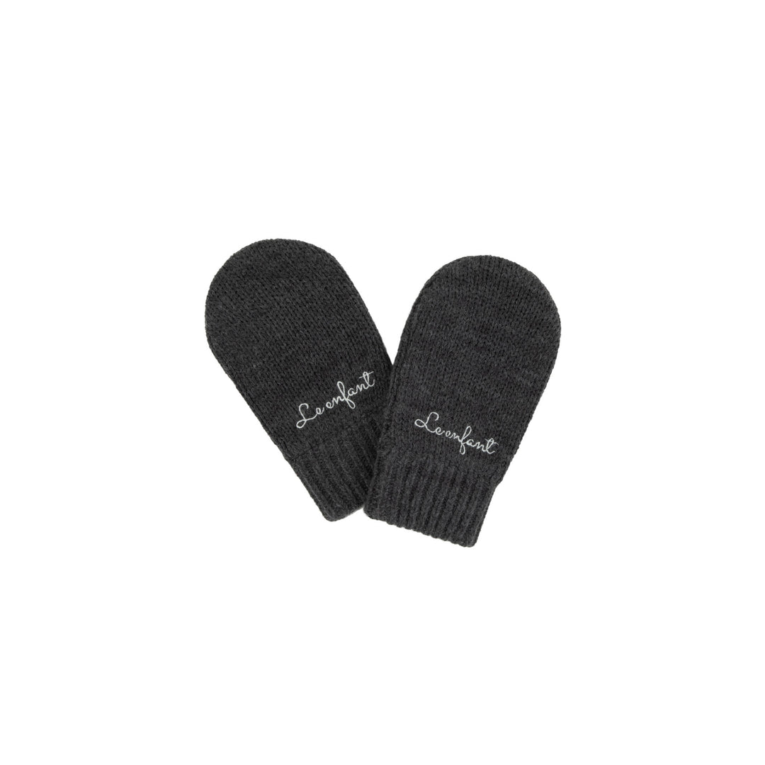 Le Enfant Little Knit Mittens - Gray