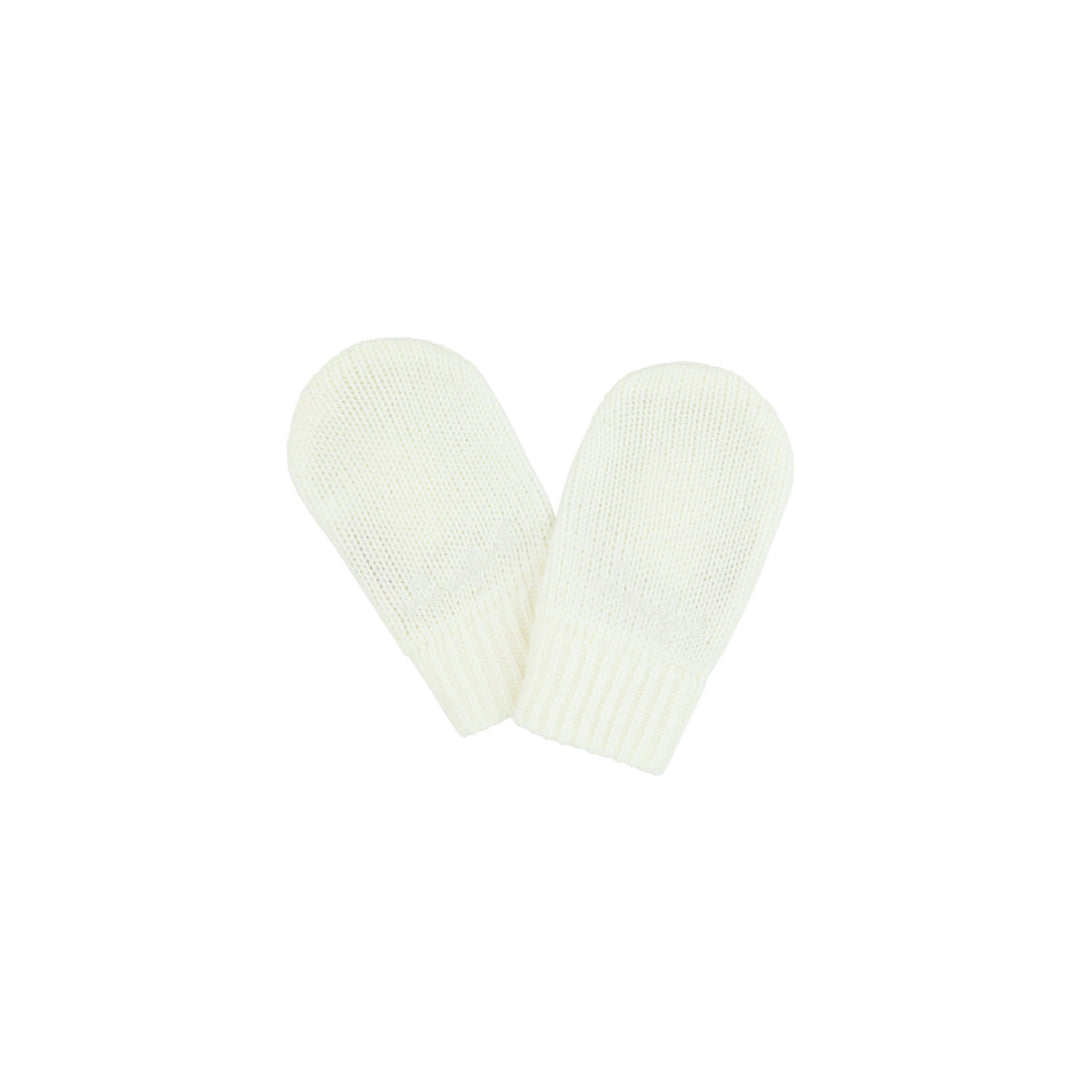 Le Enfant Little Knit Mittens - Cream