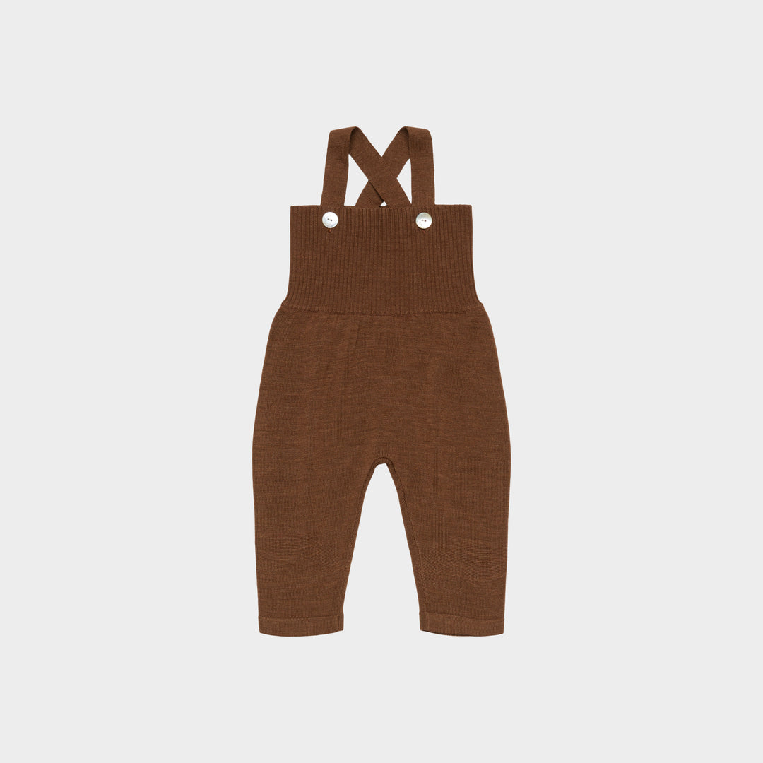 6326 BABY HIGH WAIST OVERALLS - HAZEL MELANGE