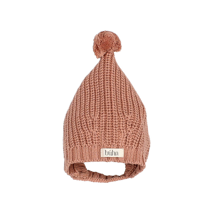 6421-POMPOM HAT-ROSE DAWN