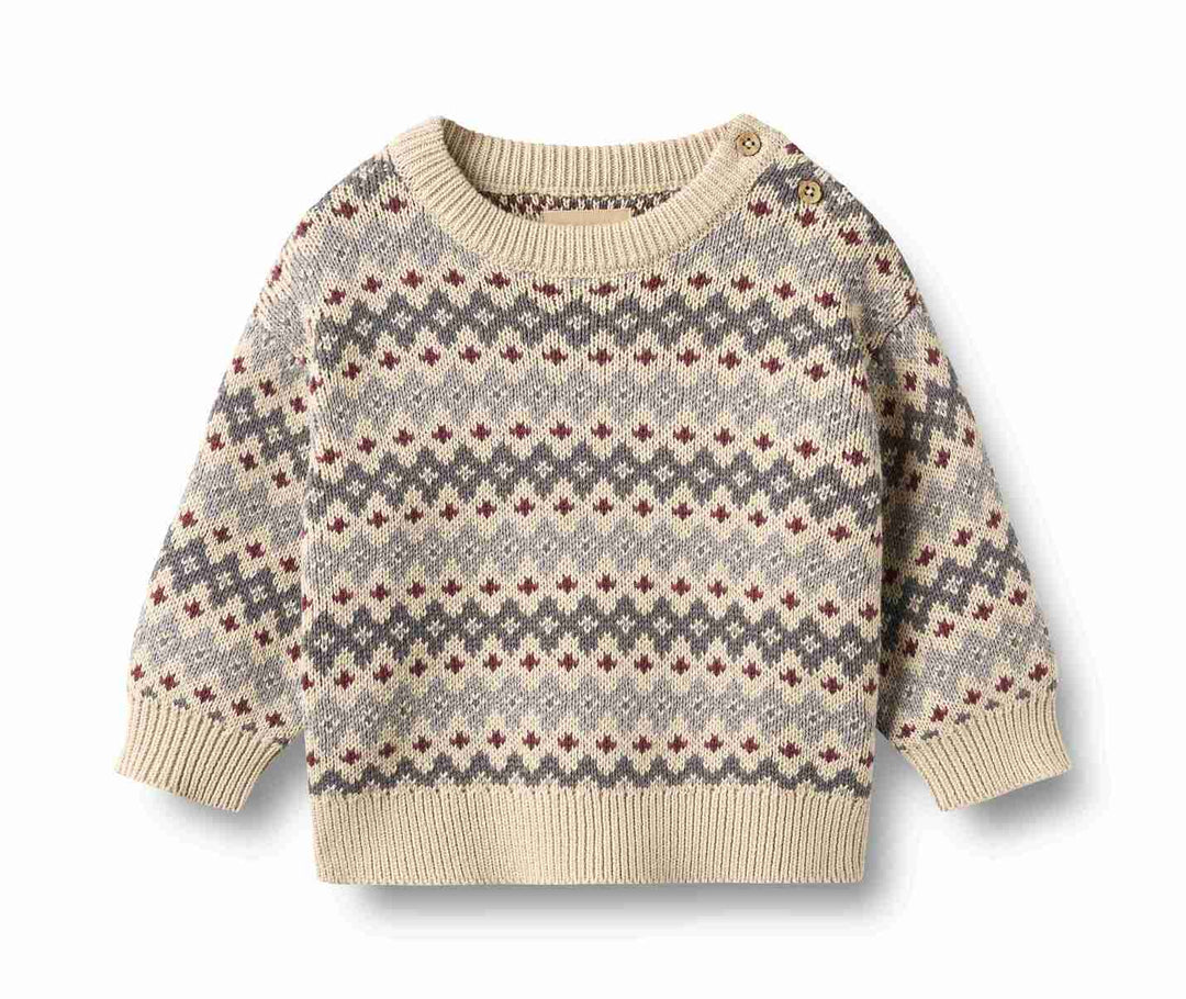 6531-560 JACQUARD PULLOVER HARLOW - FLINT