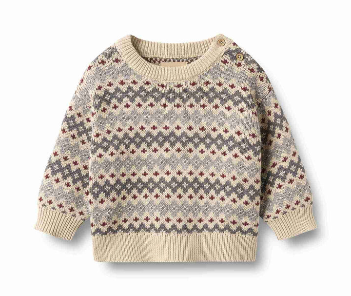 6531-560 JACQUARD PULLOVER HARLOW - FLINT