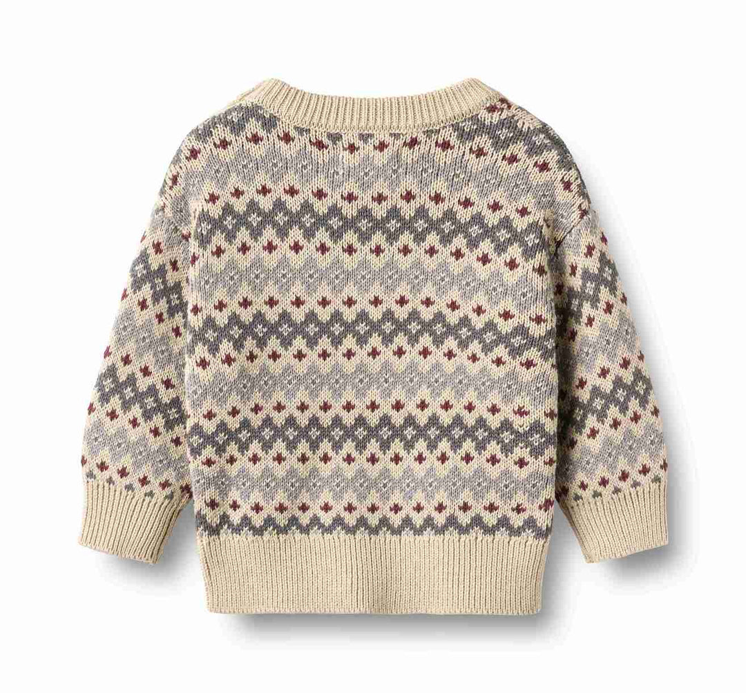 6531-560 JACQUARD PULLOVER HARLOW - FLINT