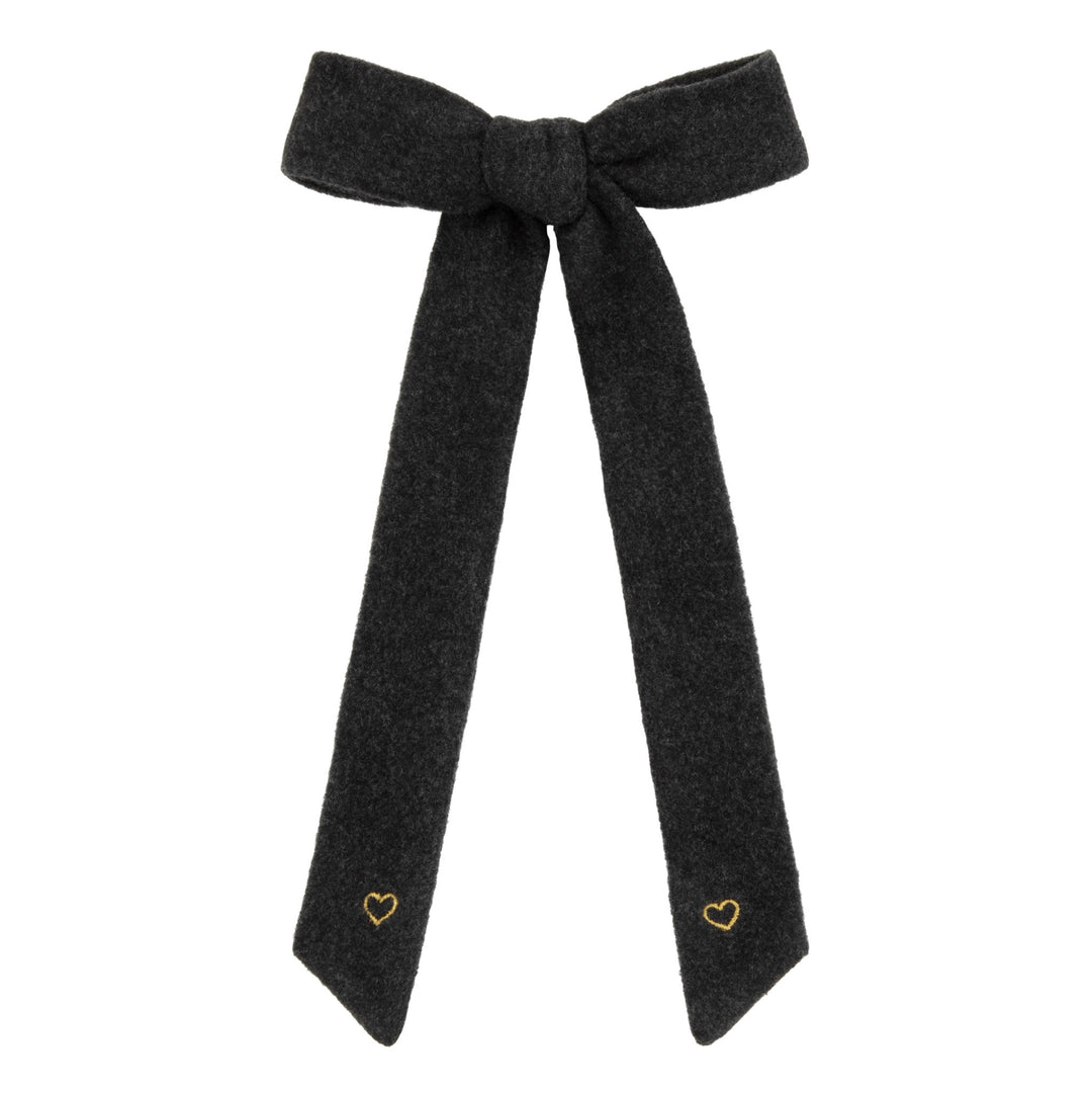 Le Enfant Little Heart Bows - Gray
