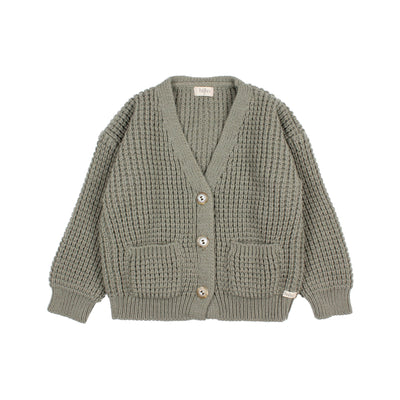 7385-POCKETS CARDIGAN-Eucalyptus