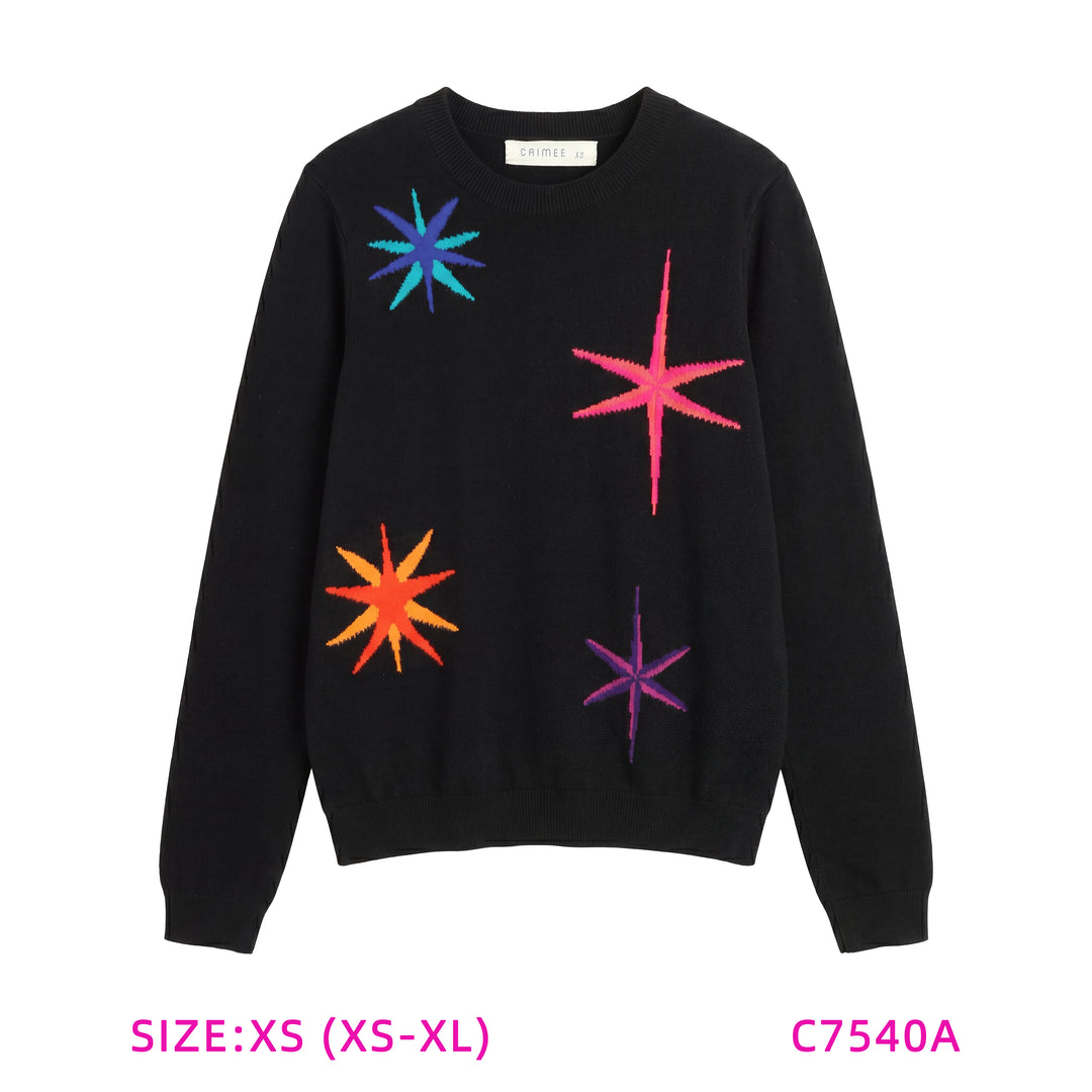C7540A-STAR SWEATER