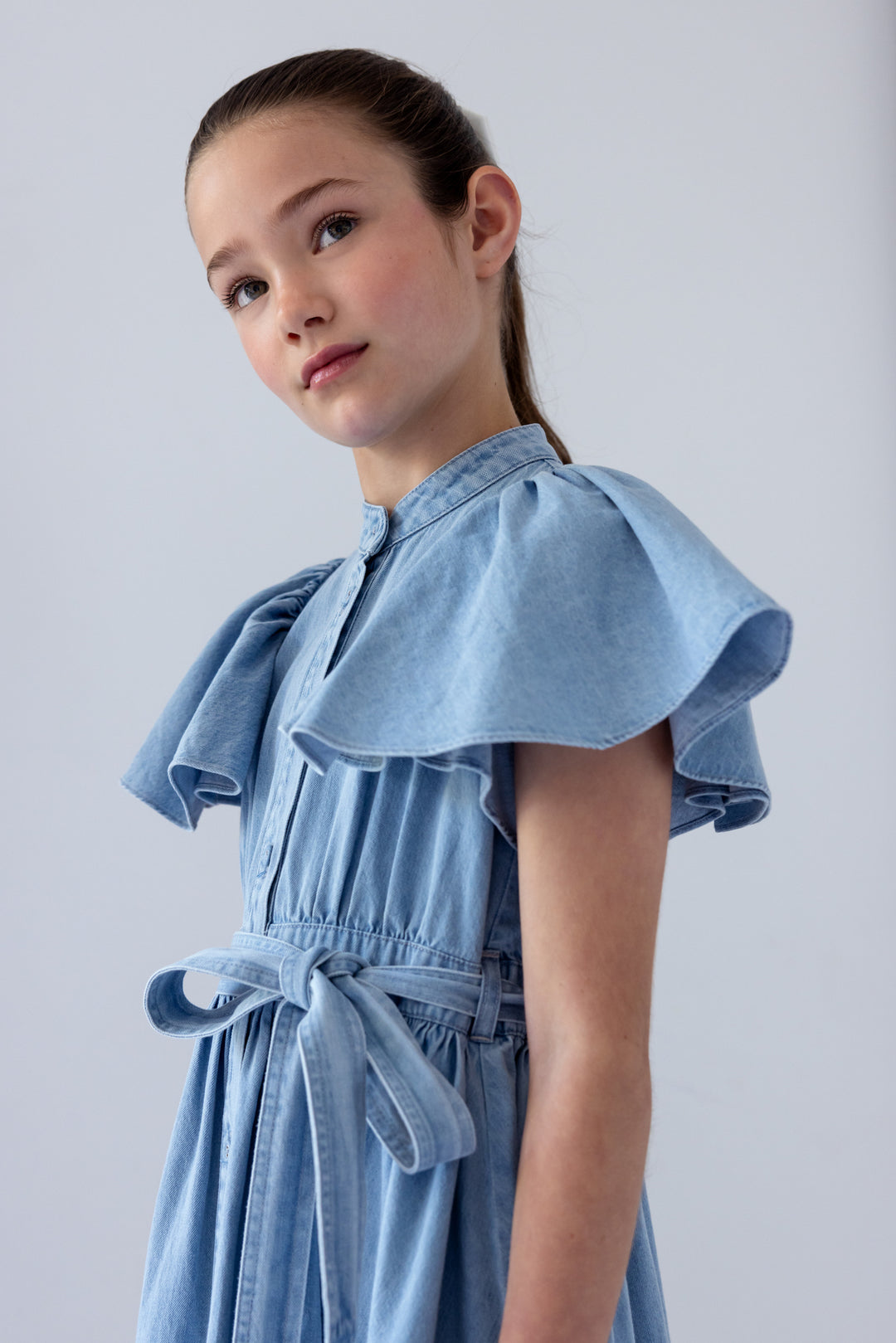flutter sleeve shirt dress Buy FLUTTER SLEEVE SHIRT DRESS