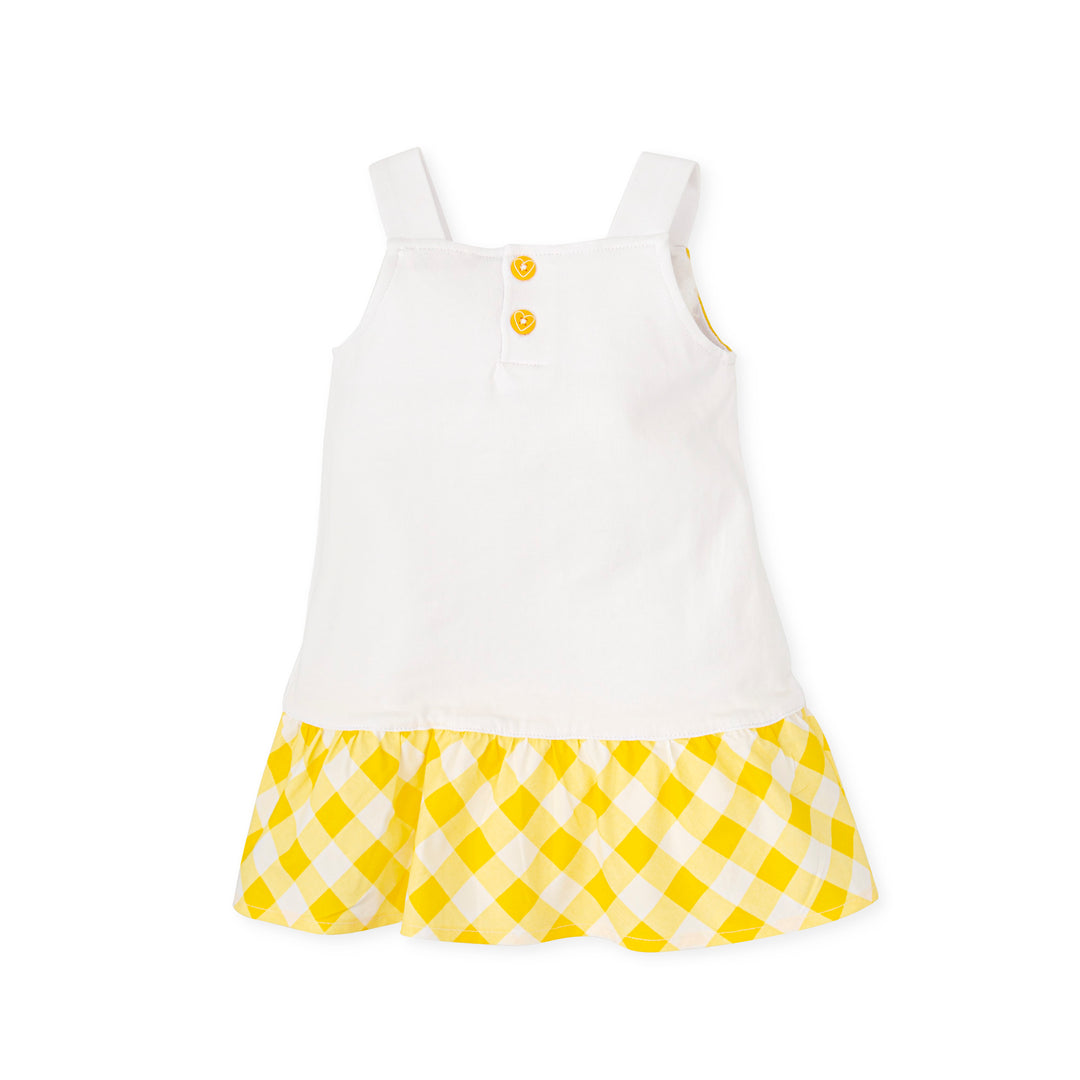 8221S24 JUMPER-White/Checked Yellow