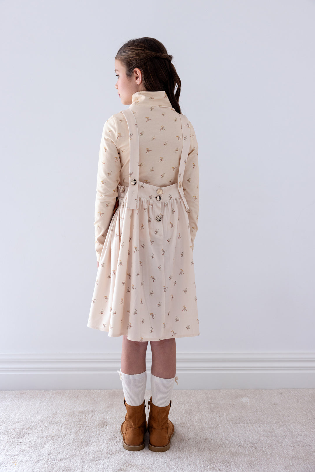 8276D Twigg Printed Cord Pinafore - Twigg Print