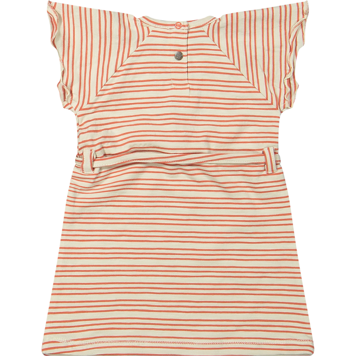 DRESS AMY-Apricot Stripe