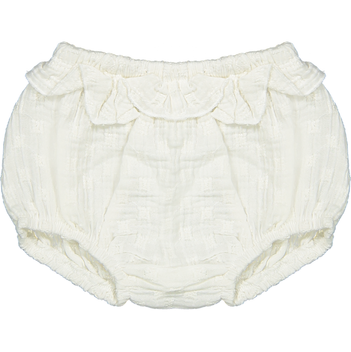 T-SHIRT JOAN SS/BLOOMER SET-White Embroidery