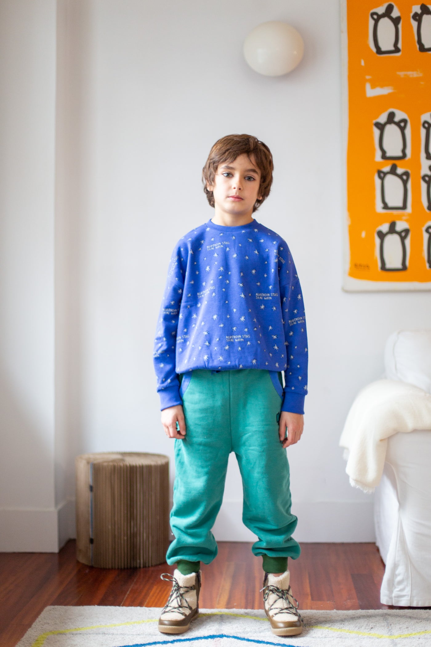 STARRY SWEATSHIRT-Indigo Stars