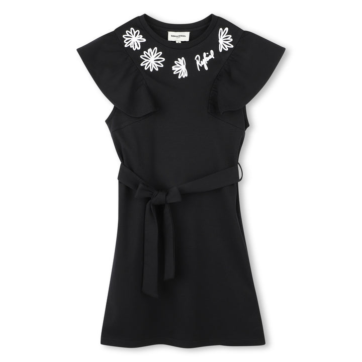 A00274-SHORT SLEEVED DRESS-Black