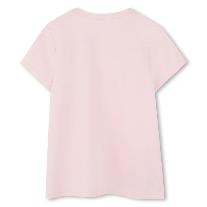 A00312-DAISIES EMBROIDERY LOGO TEE-Pale Pink