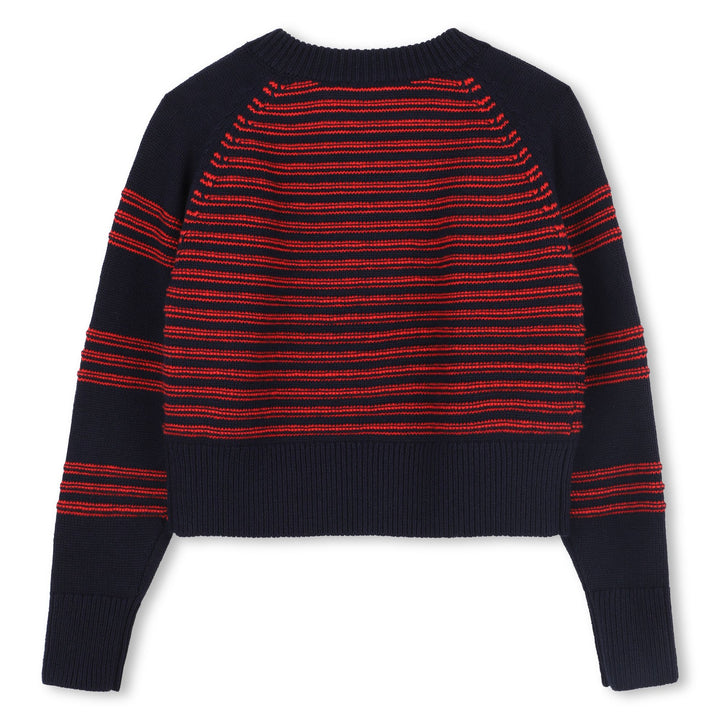 A00348-STRIPED SWEATER-NAVY