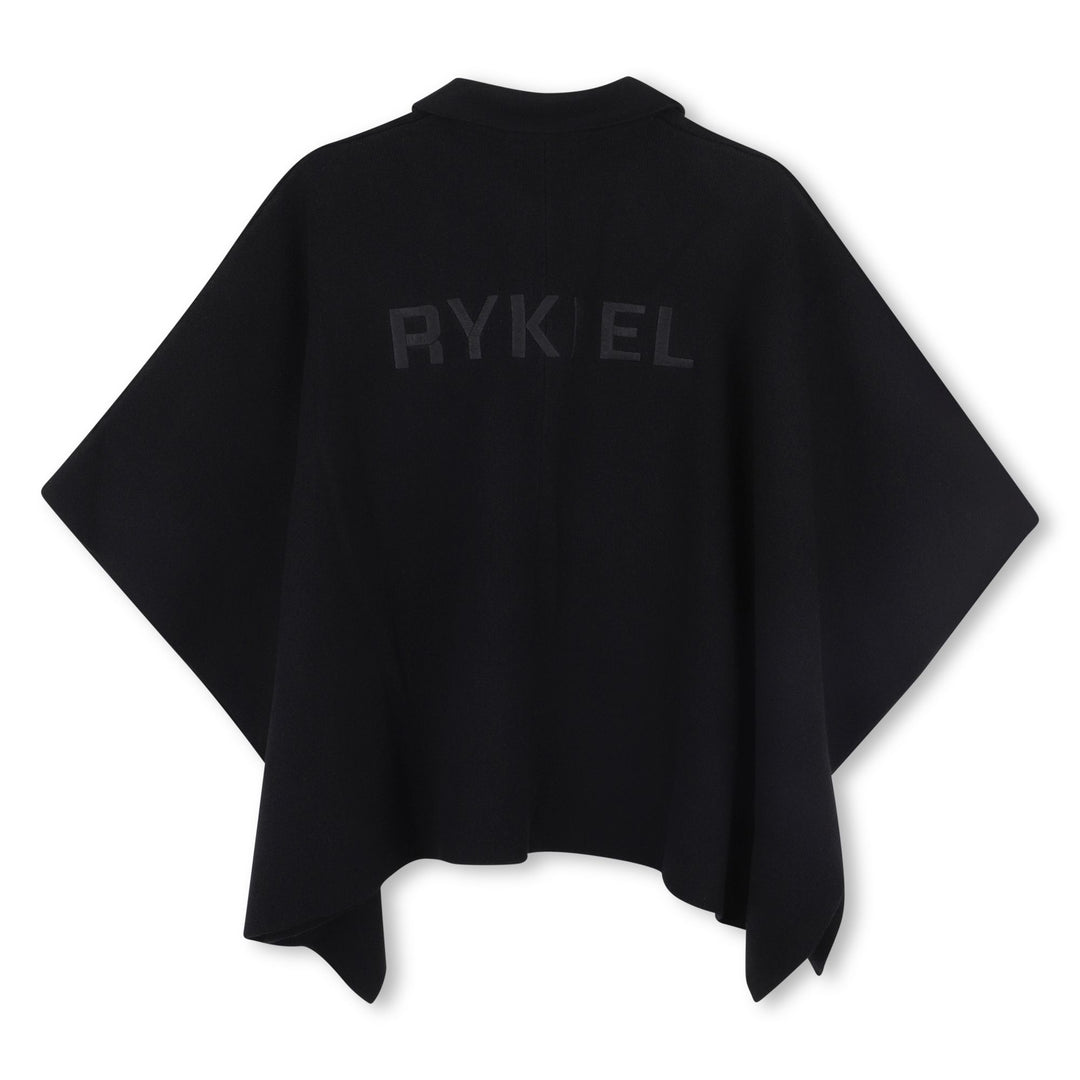 A00361-KNIT CAPE-BLACK