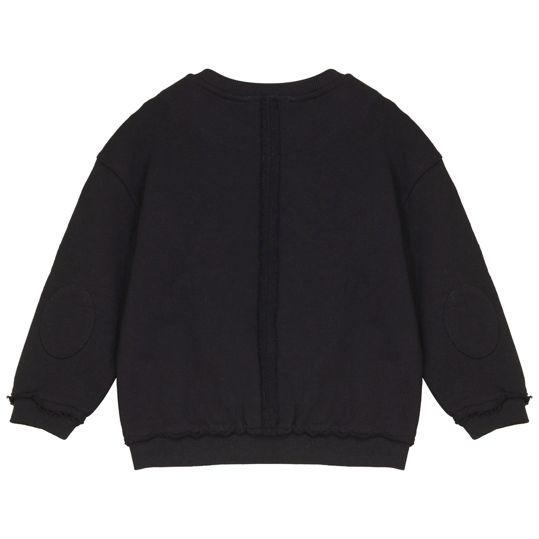 A2703BK BOY STAMP SWEATSHIRT-Black