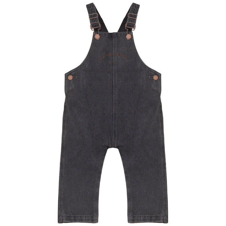 A2705BK BABY BOY DENIM OVERALL-Black