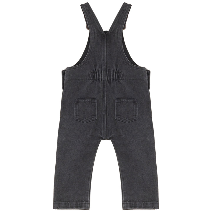 A2705BK BABY BOY DENIM OVERALL-Black
