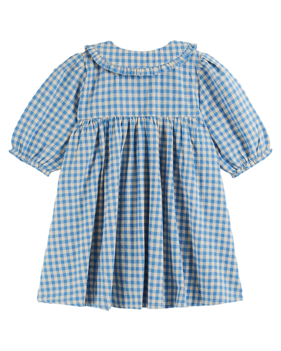 AB045-LAGON GINGHAM WIDE DRESS -VICHY LAGON